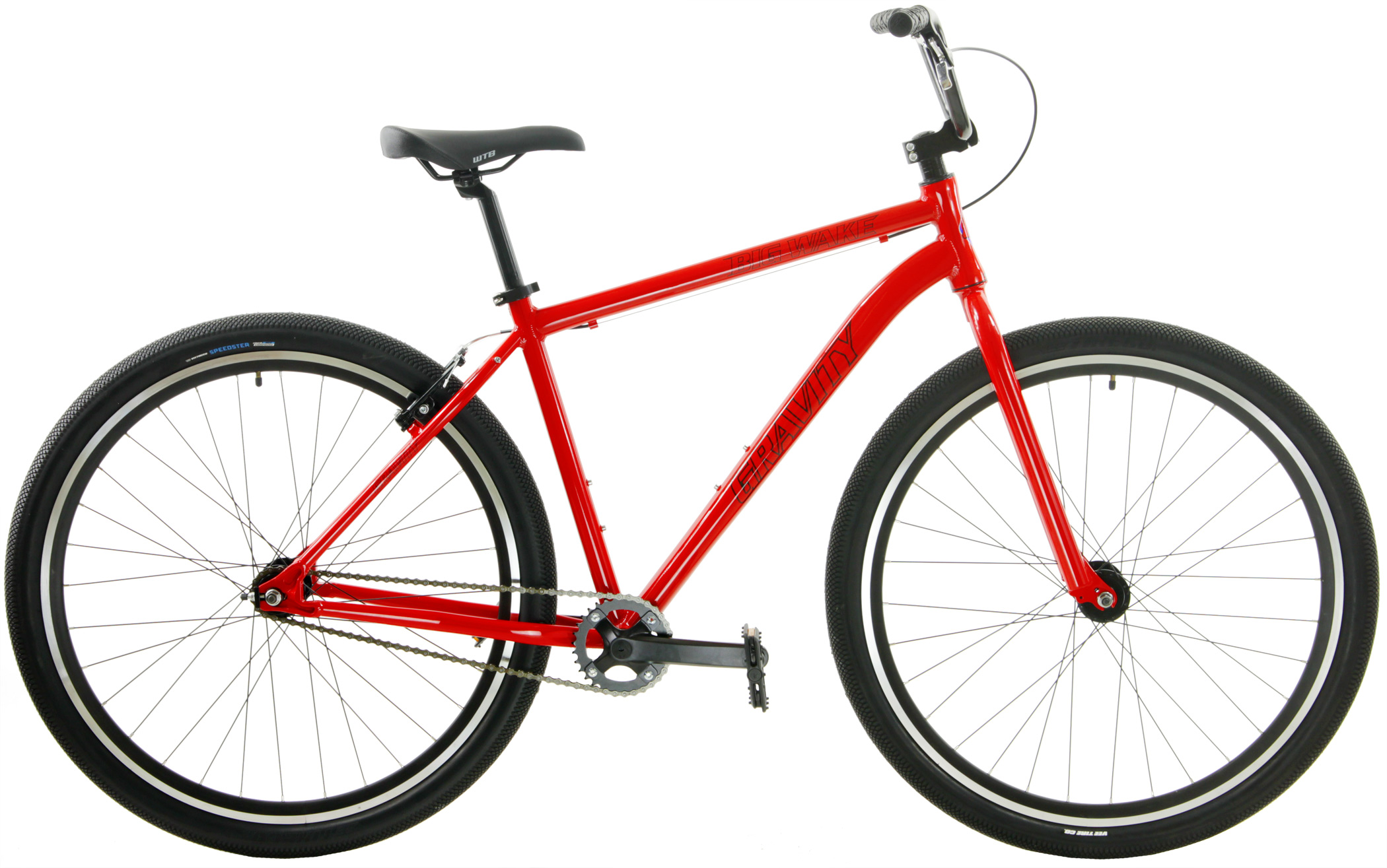 all red bmx bike