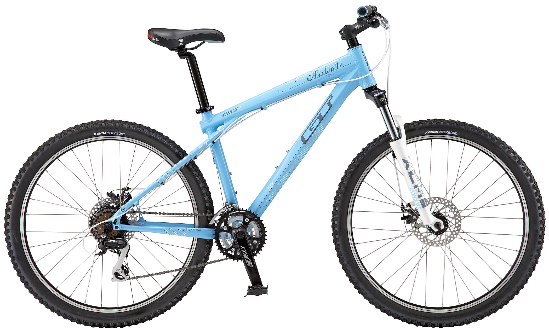 gt mountain bike blue