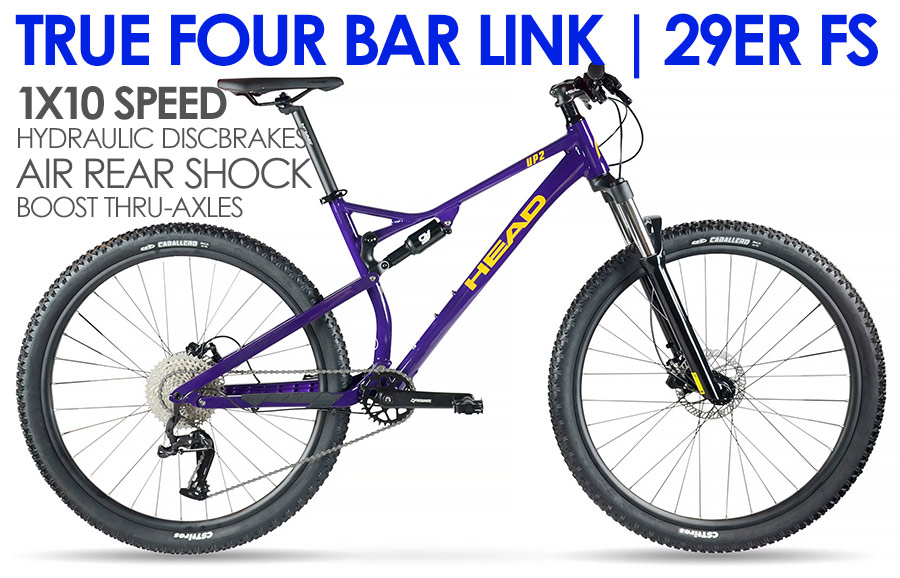 *ALL BIKES FREE SHIP 48 Advanced Hydroformed Aluminum 29er Full Suspension Bikes
Head UP2, ThruAxle Boost Wheels, FULL Wide Range
1X10 Speed, Lockout Forks with Powerful Disc Brakes