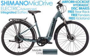 Elite eUrban Electric Commuter
Advanced Shimano MidDrive 
Compare $3899 | WAS $1999 | NOW $1699