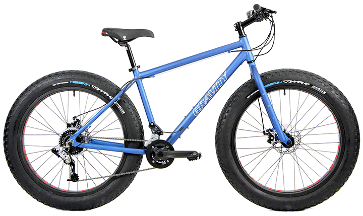 TOP RATED FAT BIKES
Powerful DISC BRAKES
Gravity BullsEye Monster

Super Wide Tires Ride Almost Anywhere